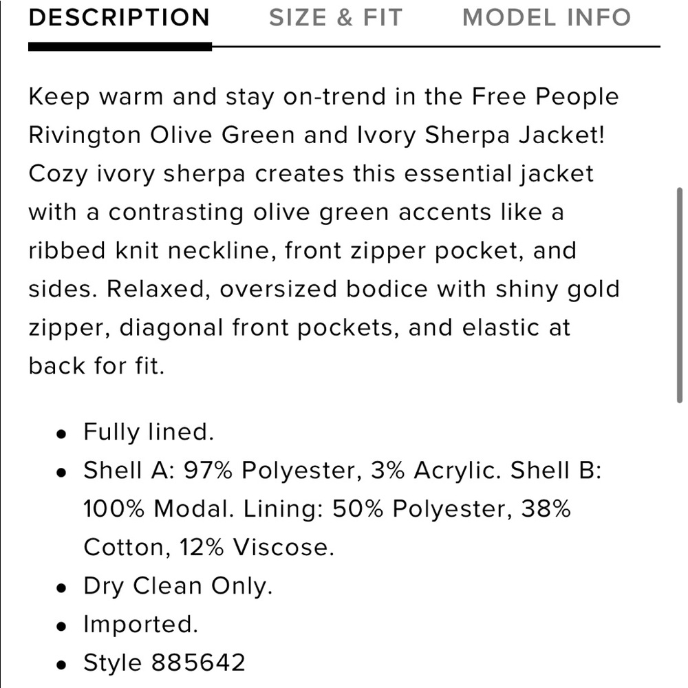 Free People Rivington Sherpa Jacket - Picture 7 of 10